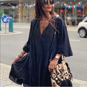 NWT ZARA TAFFETA MINI DRESS